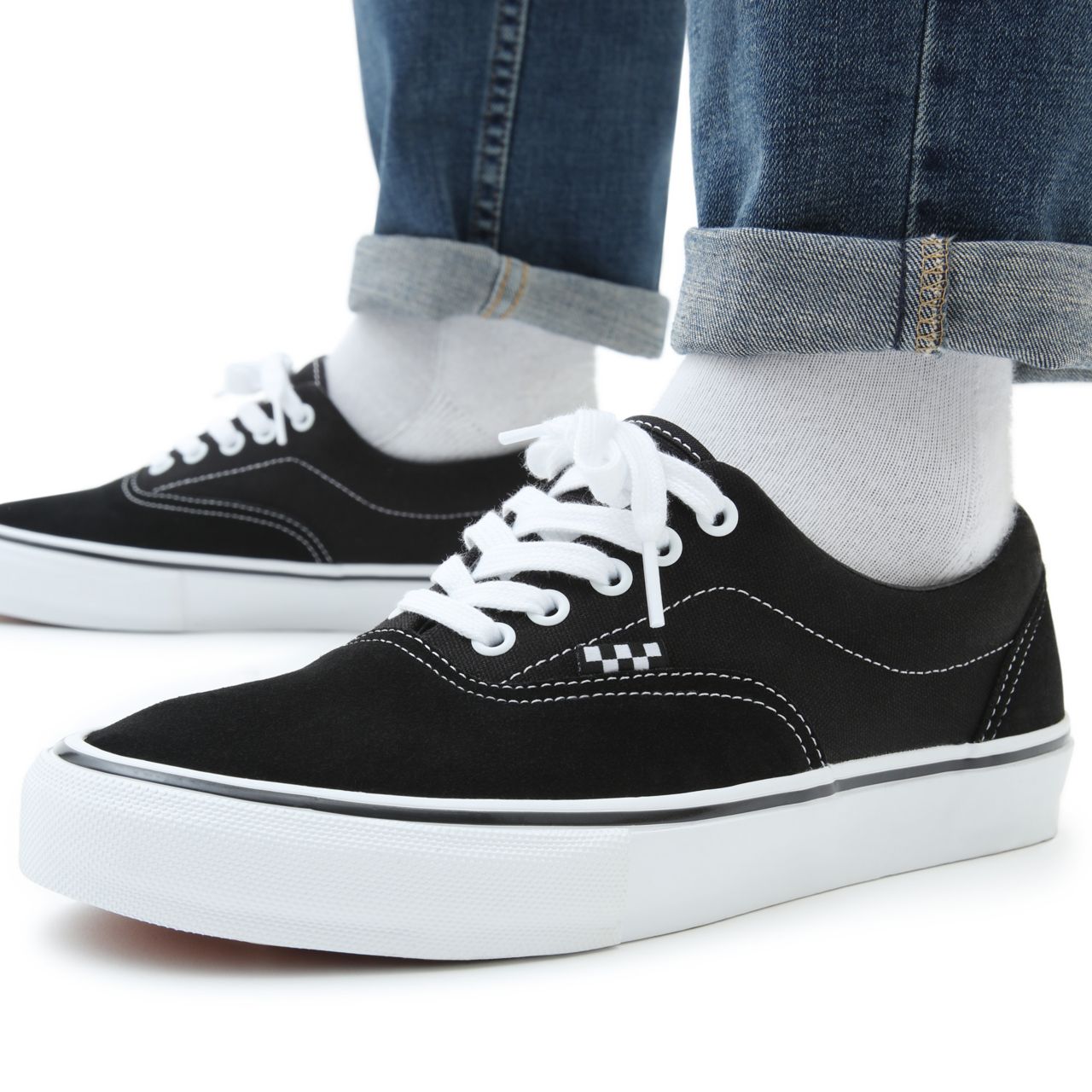 Vans Skate Era Black Classic Mens Womens - Black/White VN0A5FC9Y28 Shoes