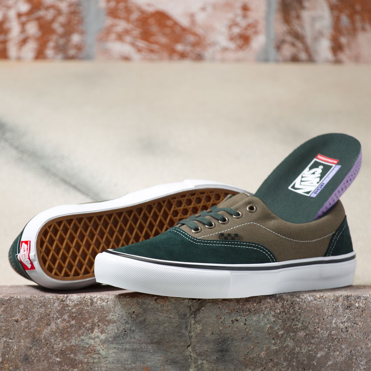 Vans Skate Era Green Classic Mens Womens - scarab/military VN0A5FC99CR Shoes