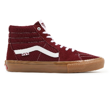 Vans Skate Sk8-Hi Red Classic Mens Womens - Port/Gum VN0A5FCCK10 Shoes