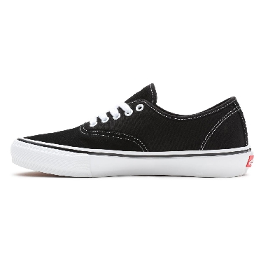 Vans Skate Authentic Black Classic Mens Womens - Black/White VN0A5FC8Y28 Shoes