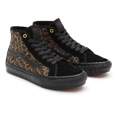 Vans Skate Sk8-Hi Decon Black Classic Mens Womens - (Cher Strauberry) cheetah VN0A5KYB9CY Shoes