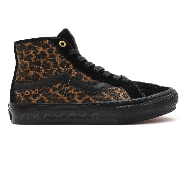 Vans Skate Sk8-Hi Decon Black Classic Mens Womens - (Cher Strauberry) cheetah VN0A5KYB9CY Shoes