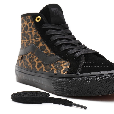 Vans Skate Sk8-Hi Decon Black Classic Mens Womens - (Cher Strauberry) cheetah VN0A5KYB9CY Shoes