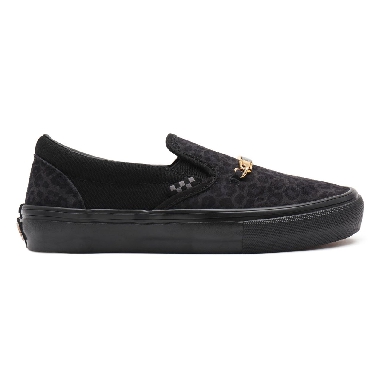 Vans Skate Slip-On Black Classic Mens Womens - (Cher Strauberry) cheetah VN0A5FCA9CY Shoes