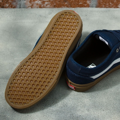 Vans Chukka Low Sidestripe Blue Classic Mens Womens - Navy/Gum VN0A5KQZNGM Shoes