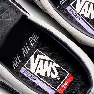 Vans x Cult BMX Slip-on Black Classic Mens Womens - (Cult) Black/Grey VN0A5JISN42 Shoes