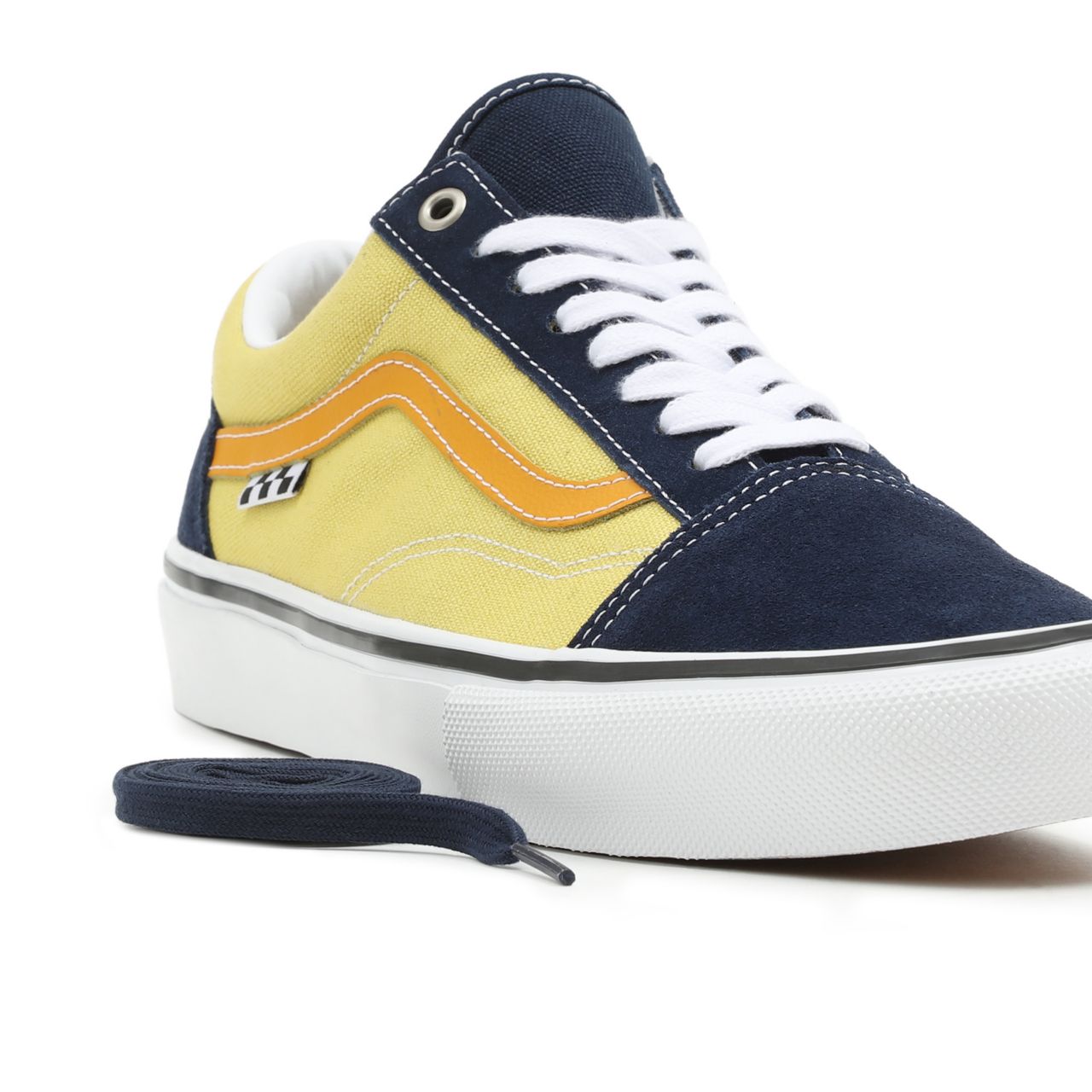 Vans Skate Old Skool Blue Classic Mens Womens - navy/gold VN0A5FCBNGL Shoes