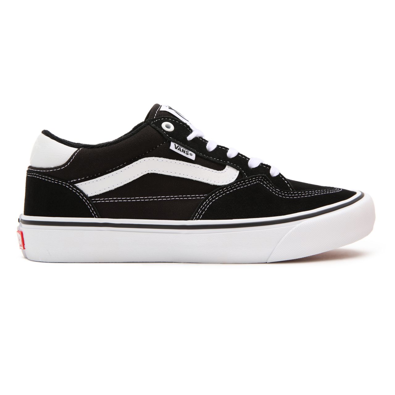 Vans Rowan Black Classic Mens Womens - Black-True White VN0A5JIC6BT Shoes