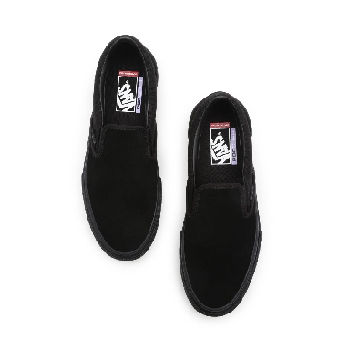 Vans Skate Slip-On Black Classic Mens Womens - Black/Black VN0A5FCABKA Shoes