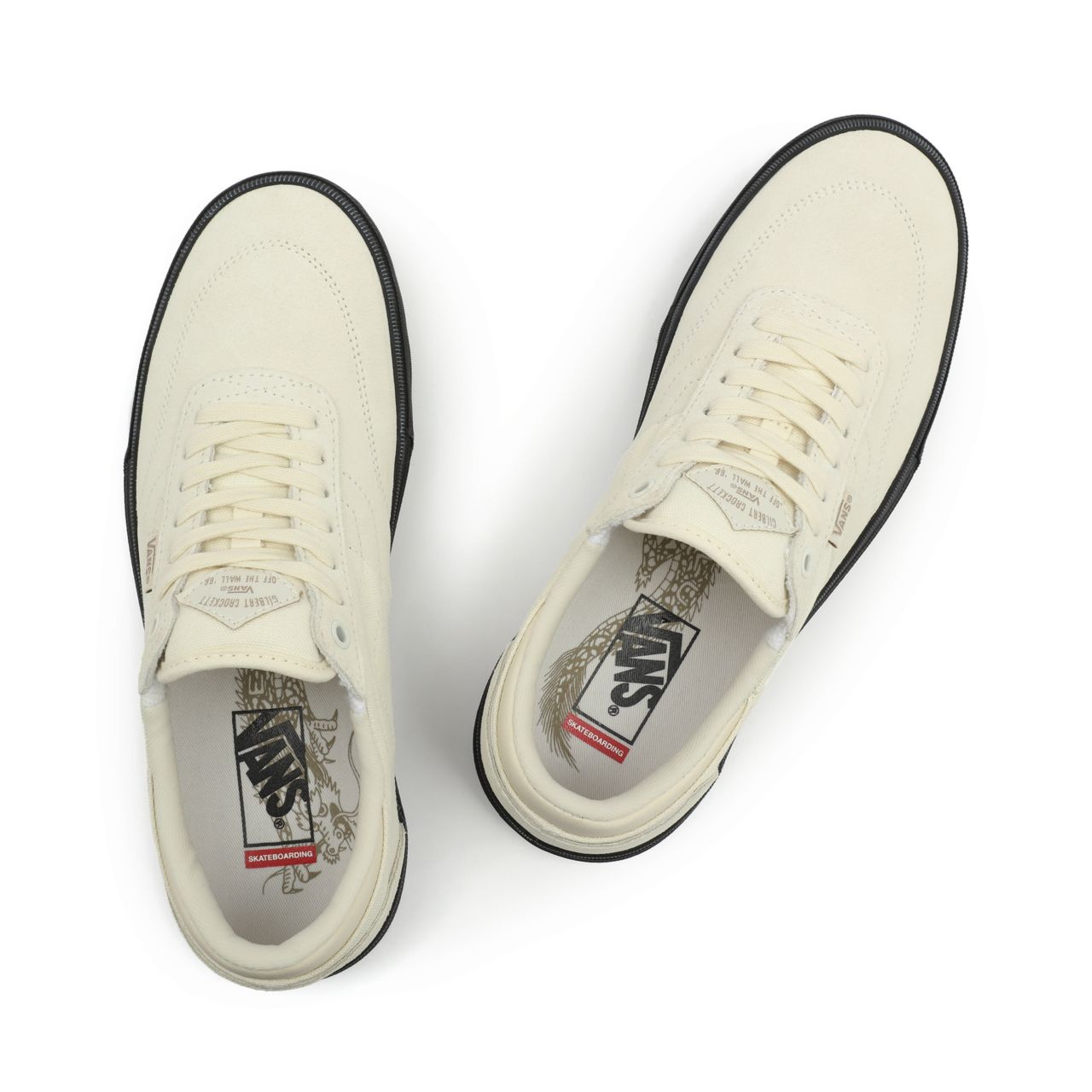 Vans x Gilbert Crockett Skate White Classic Mens Womens - (Crockett) Antique White/Black VN0A5JIF86H Shoes