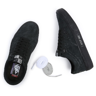 Vans x Cult BMX Old Skool Black Classic Mens Womens - (Cult) Black/Grey VN0A5JIPN42 Shoes