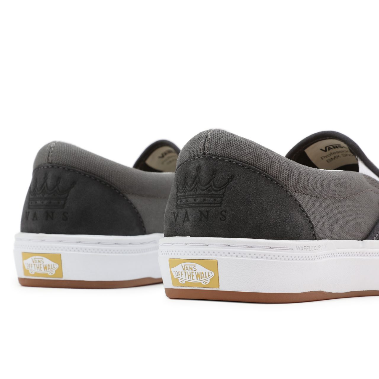 Vans X Dan Lacey BMX Slip-On Grey Classic Mens Womens - (Dan Lacey) Asphalt/Pewter VN0A5JIS83E Shoes