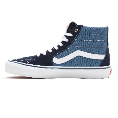 Vans Skate SK8-Hi Blue Classic Mens Womens - Navy/White VN0A5FCCNAV Shoes