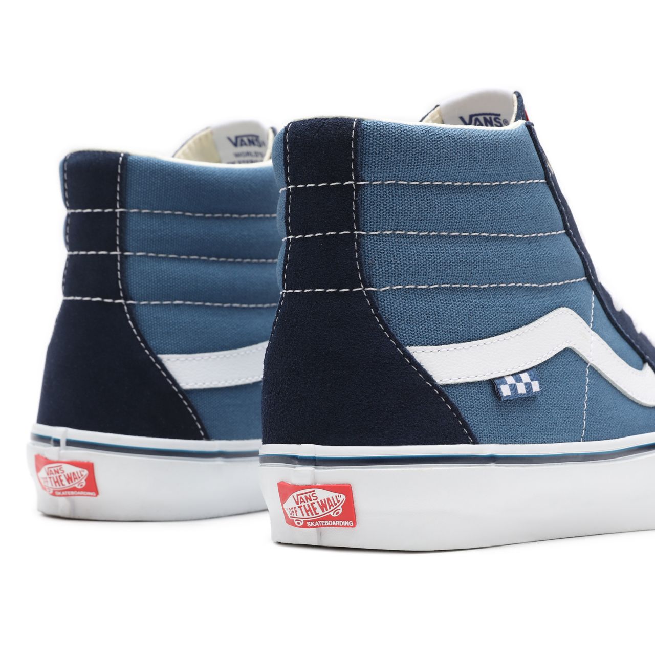 Vans Skate SK8-Hi Blue Classic Mens Womens - Navy/White VN0A5FCCNAV Shoes