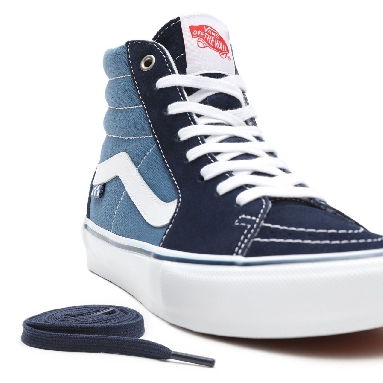 Vans Skate SK8-Hi Blue Classic Mens Womens - Navy/White VN0A5FCCNAV Shoes