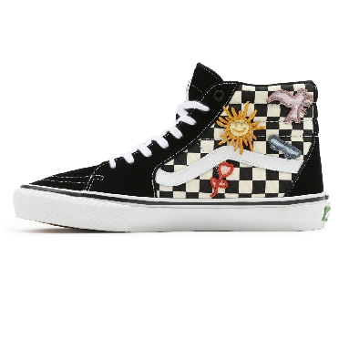 Vans x Skateistan Skate Sk8-Hi Black Classic Mens Womens - (Skateistan) Checkerboard VN0A5FCC89C Shoes