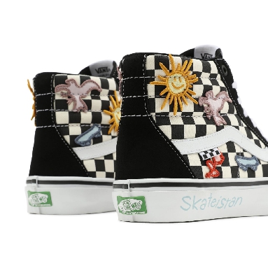 Vans x Skateistan Skate Sk8-Hi Black Classic Mens Womens - (Skateistan) Checkerboard VN0A5FCC89C Shoes