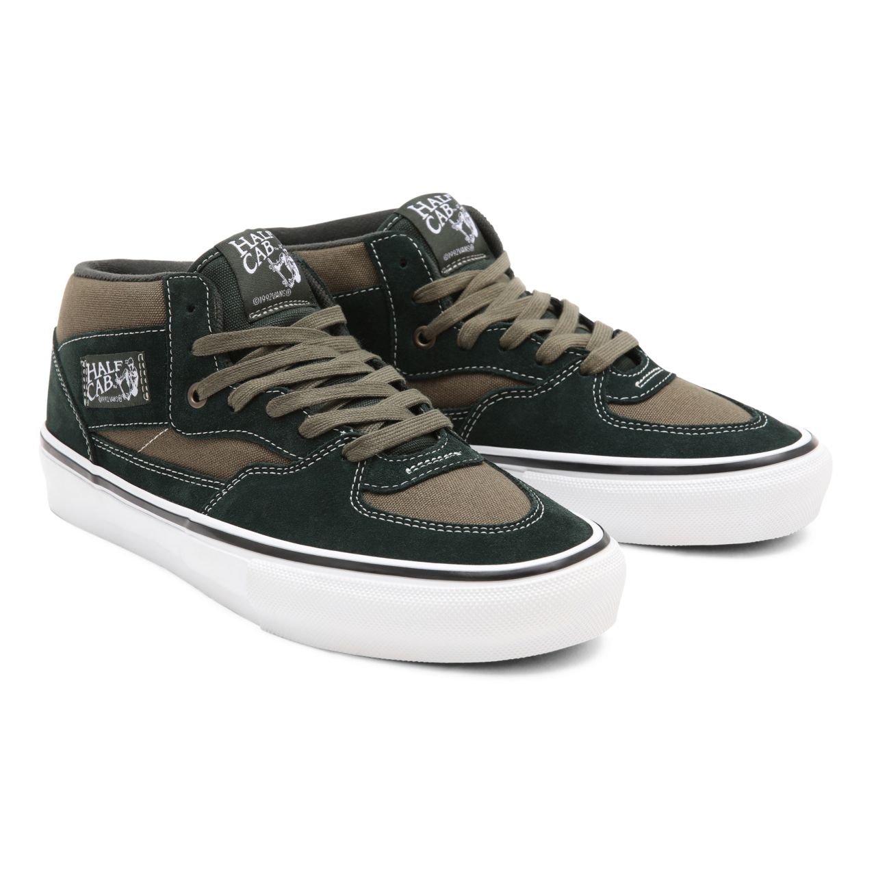 Vans Skate Half Cab Green Classic Mens Womens - scarab/military VN0A5FCD9CR Shoes