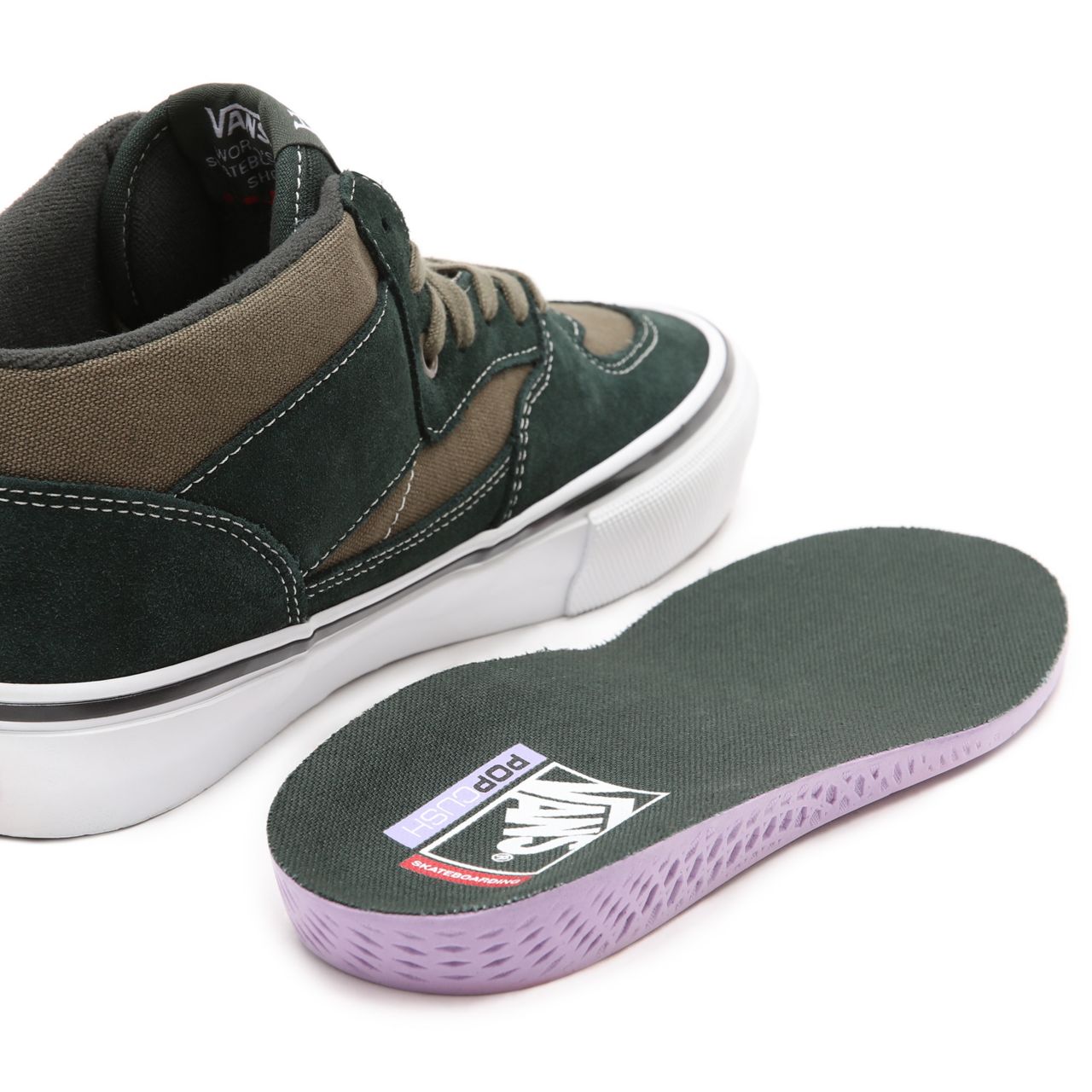 Vans Skate Half Cab Green Classic Mens Womens - scarab/military VN0A5FCD9CR Shoes