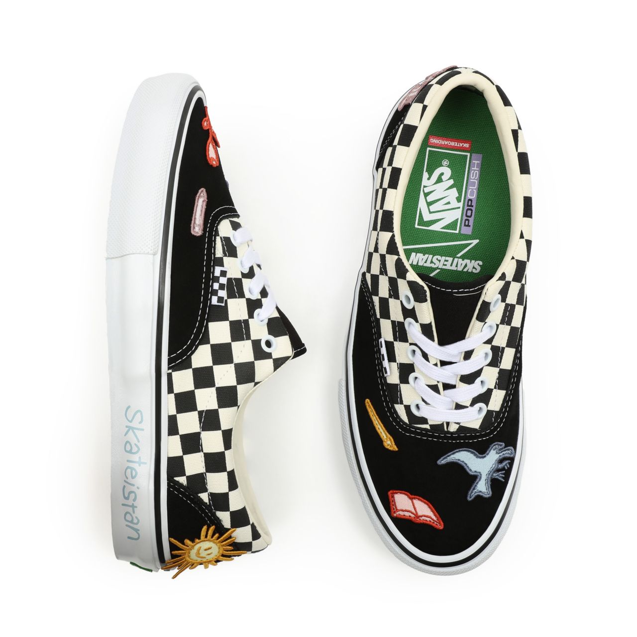 Vans x Skateistan Skate Era Black Classic Mens Womens - (Skateistan) Checkerboard VN0A5FC989C Shoes