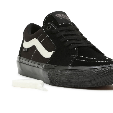 Vans Skate Sk8-Low Black Classic Mens Womens - Black/Marshmallow VN0A5FCF1KP Shoes