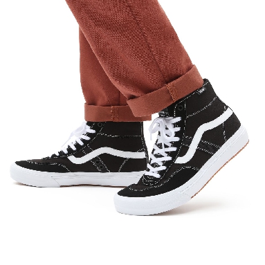 Vans Crockett High Black Classic Mens Womens - Black/White VN0A5JIGY28 Shoes