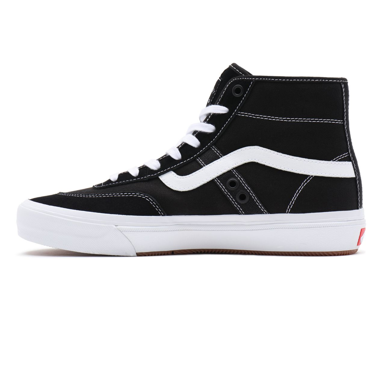 Vans Crockett High Black Classic Mens Womens - Black/White VN0A5JIGY28 Shoes