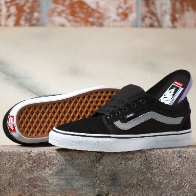 Vans Chukka Low Sidestripe Black Classic Mens Womens - black/gray/white VN0A5KQZ9BG Shoes