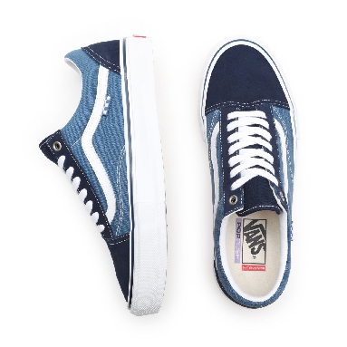 Vans Skate Old Skool Blue Classic Mens Womens - Navy/White VN0A5FCBNAV Shoes