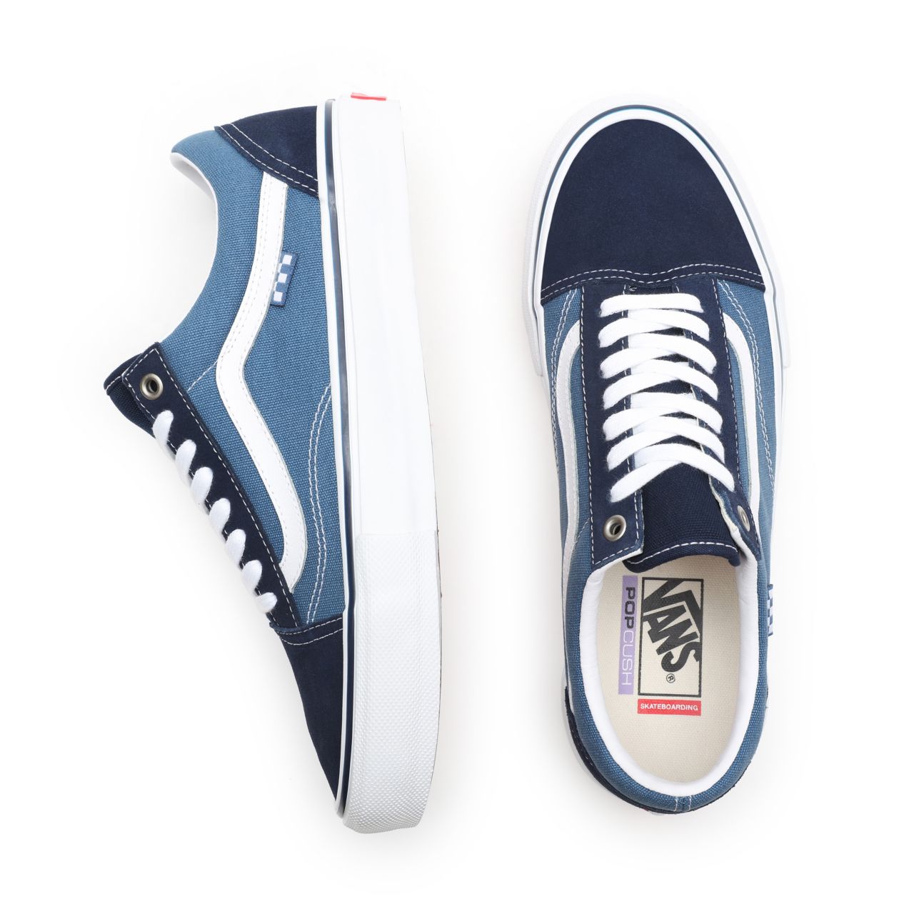 Vans Skate Old Skool Blue Classic Mens Womens - Navy/White VN0A5FCBNAV Shoes