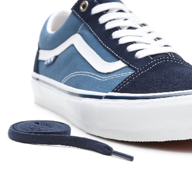 Vans Skate Old Skool Blue Classic Mens Womens - Navy/White VN0A5FCBNAV Shoes