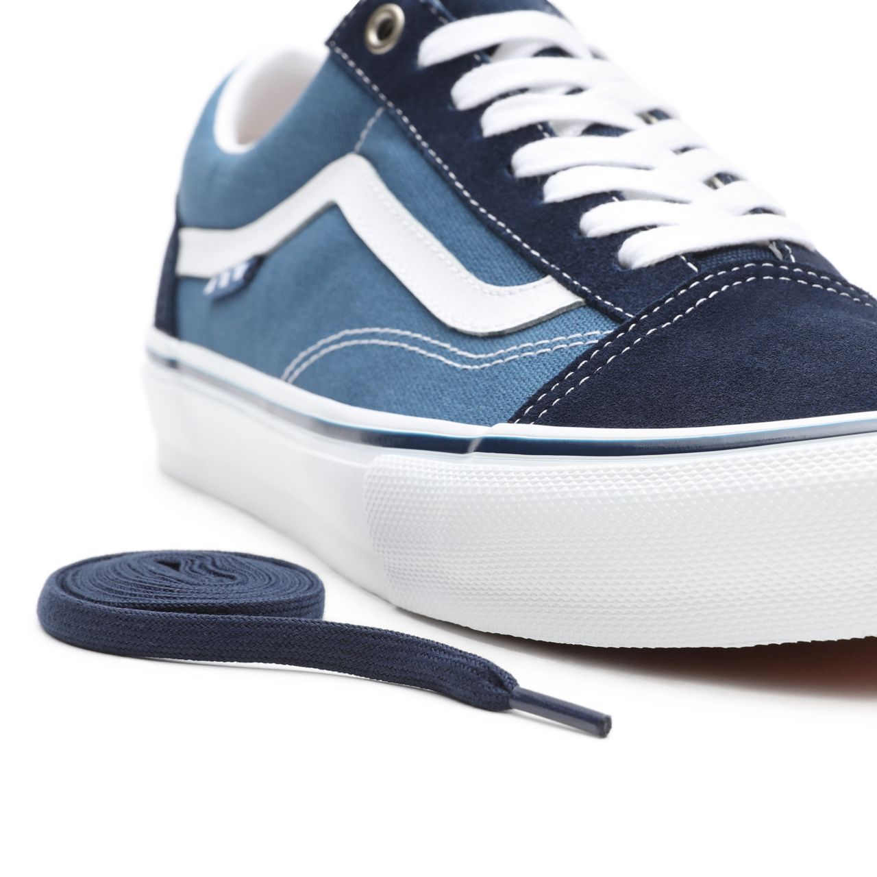 Vans Skate Old Skool Blue Classic Mens Womens - Navy/White VN0A5FCBNAV Shoes