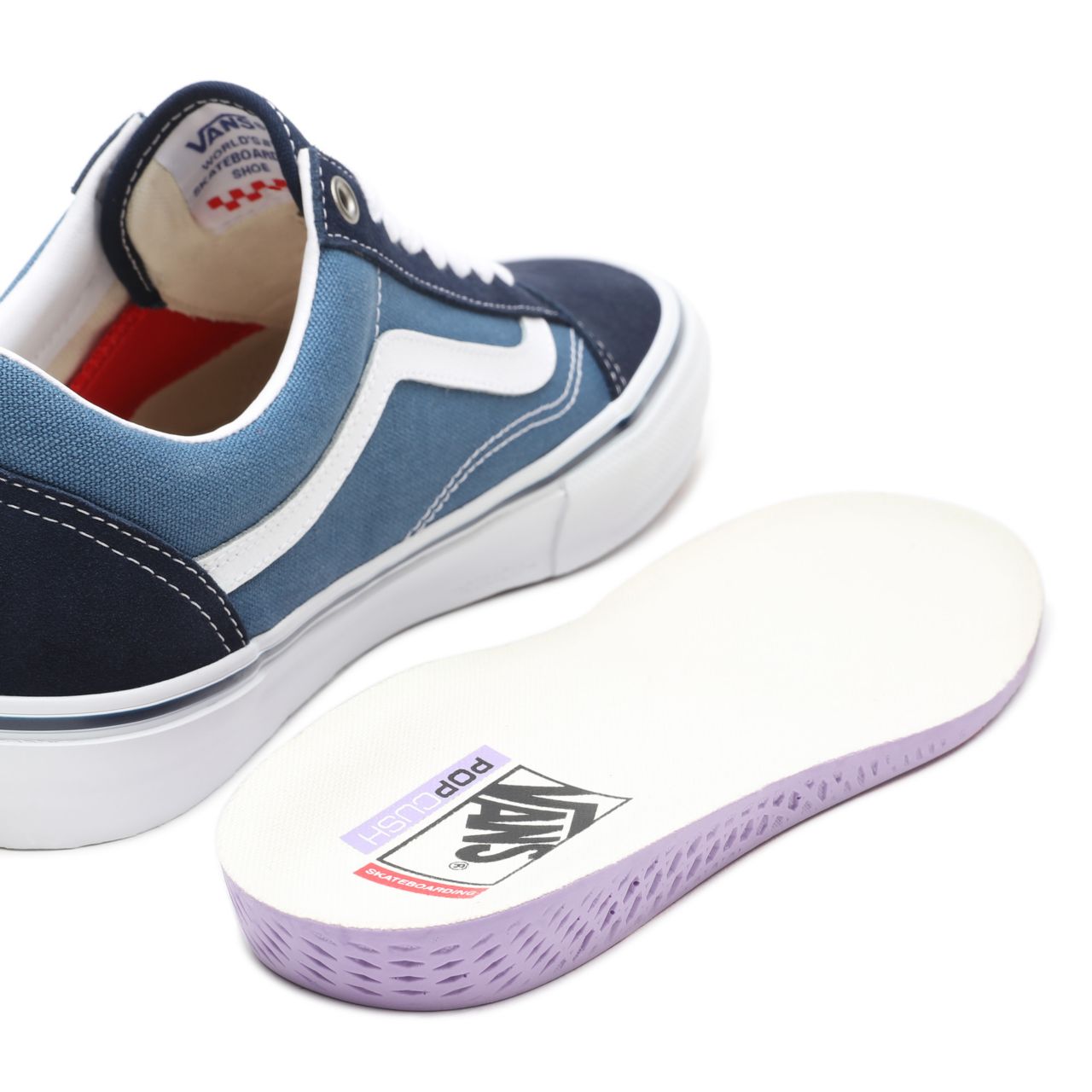 Vans Skate Old Skool Blue Classic Mens Womens - Navy/White VN0A5FCBNAV Shoes