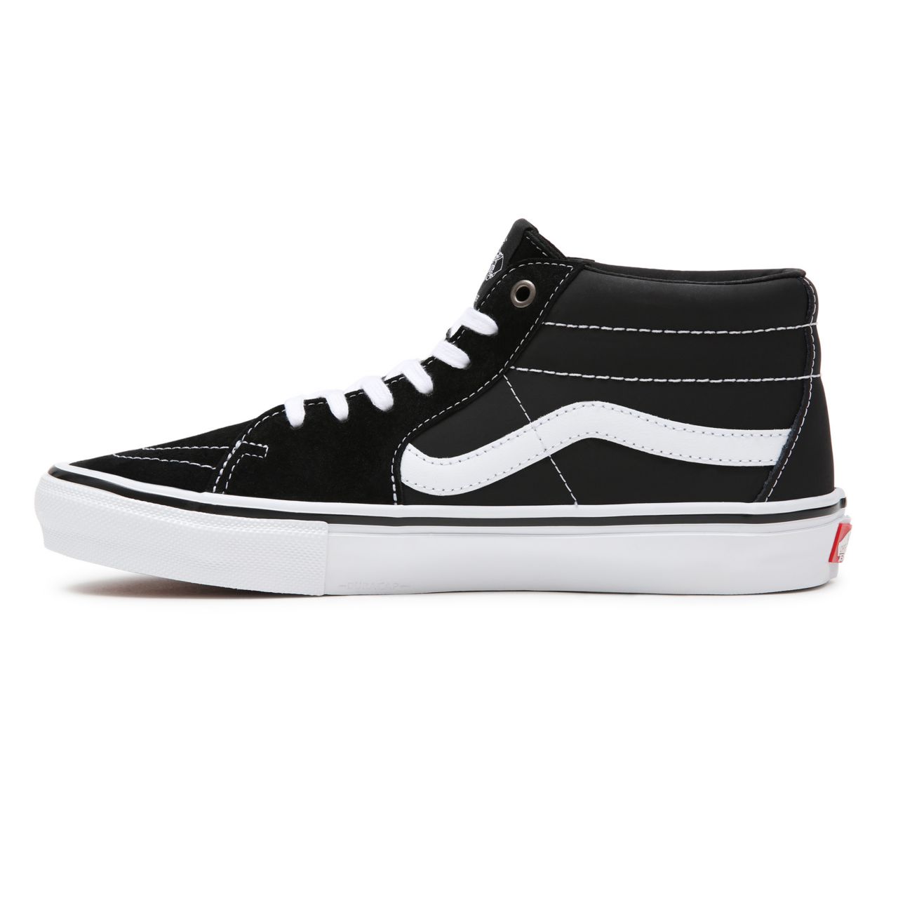 Vans Skate Grosso Mid Black Classic Mens Womens - black/white/emo leather VN0A5FCG625 Shoes