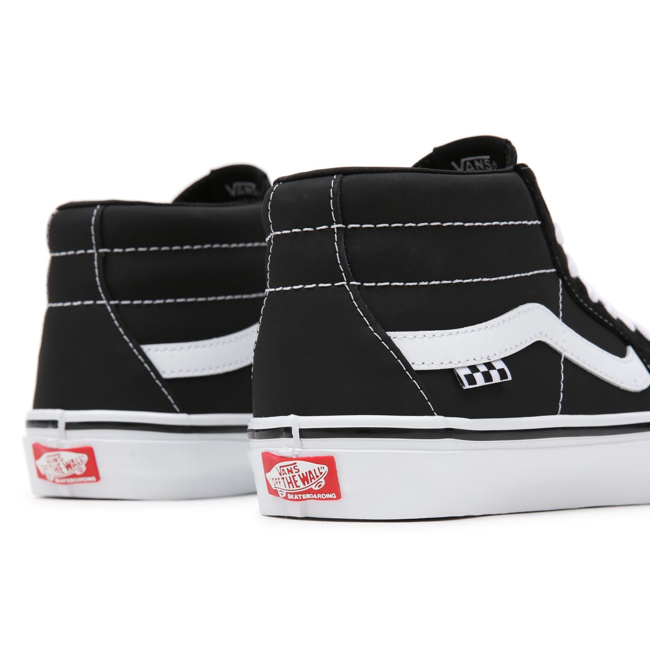 Vans Skate Grosso Mid Black Classic Mens Womens - black/white/emo leather VN0A5FCG625 Shoes