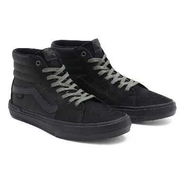 Vans BMX Sk8-Hi Black Classic Mens Womens - (Scotty Cranmer) black/thyme VN0A5JIQ9BH Shoes