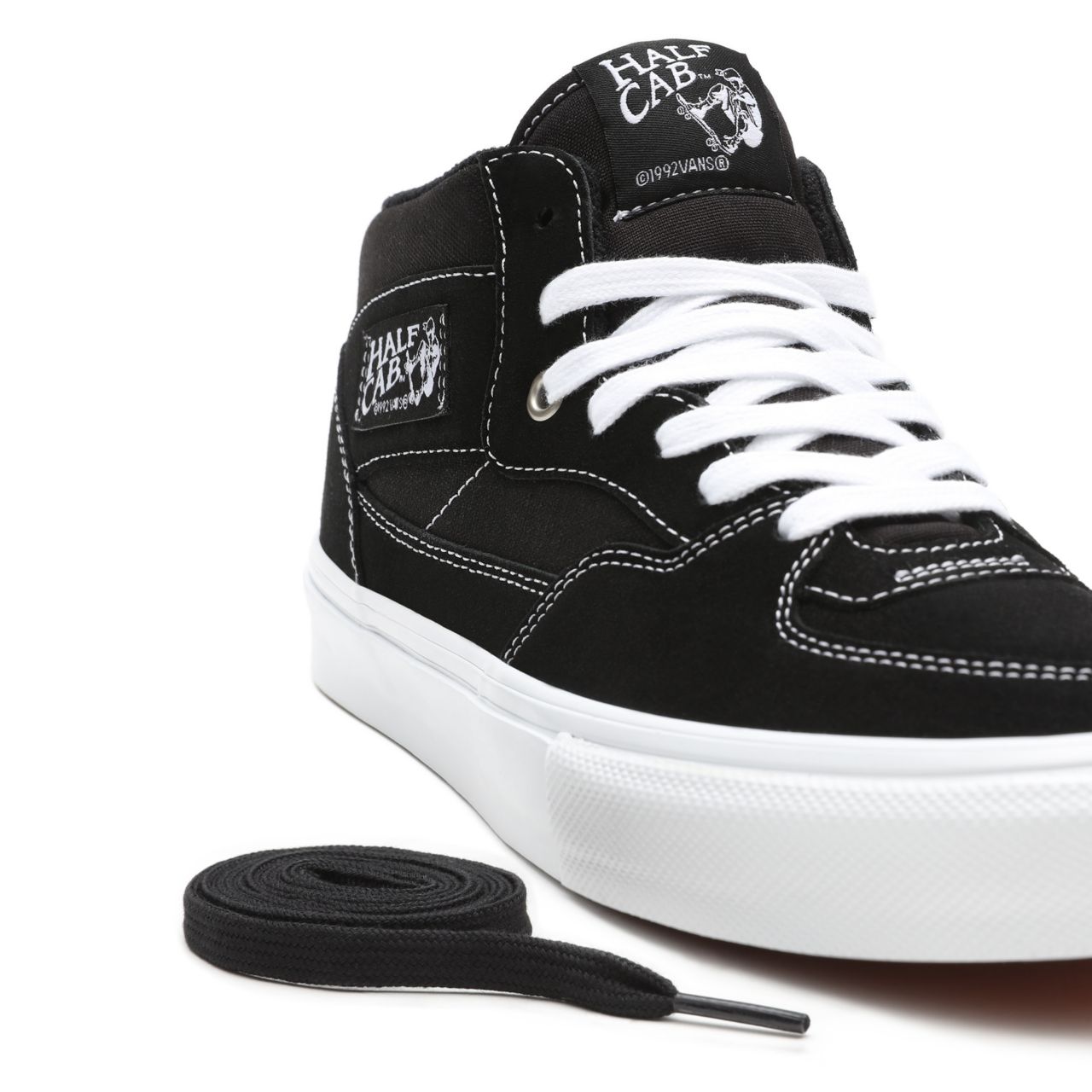 Vans Skate Half Cab Black Classic Mens Womens - Black/White VN0A5FCDY28 Shoes