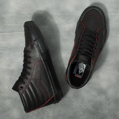 Vans Wearaway Skate Sk8-Hi Black Classic Mens Womens - (Wearaway) hot sauce VN0A5FCC9CX Shoes