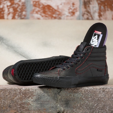 Vans Wearaway Skate Sk8-Hi Black Classic Mens Womens - (Wearaway) hot sauce VN0A5FCC9CX Shoes