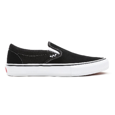 Vans Skate Slip-On Black Classic Mens Womens - Black/White VN0A5FCAY28 Shoes