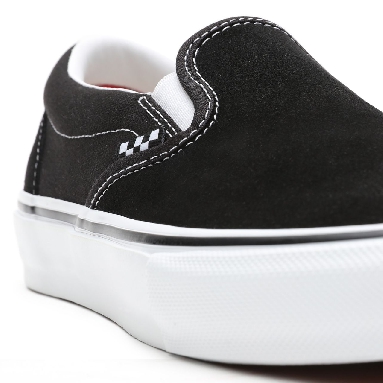 Vans Skate Slip-On Black Classic Mens Womens - Black/White VN0A5FCAY28 Shoes