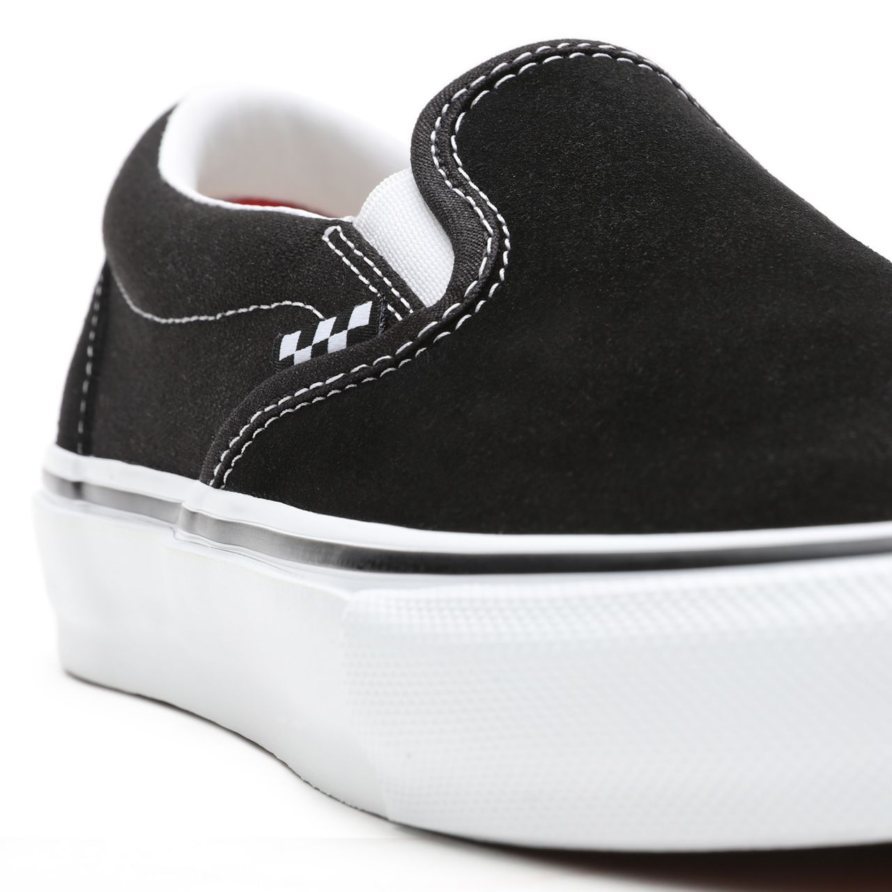 Vans Skate Slip-On Black Classic Mens Womens - Black/White VN0A5FCAY28 Shoes