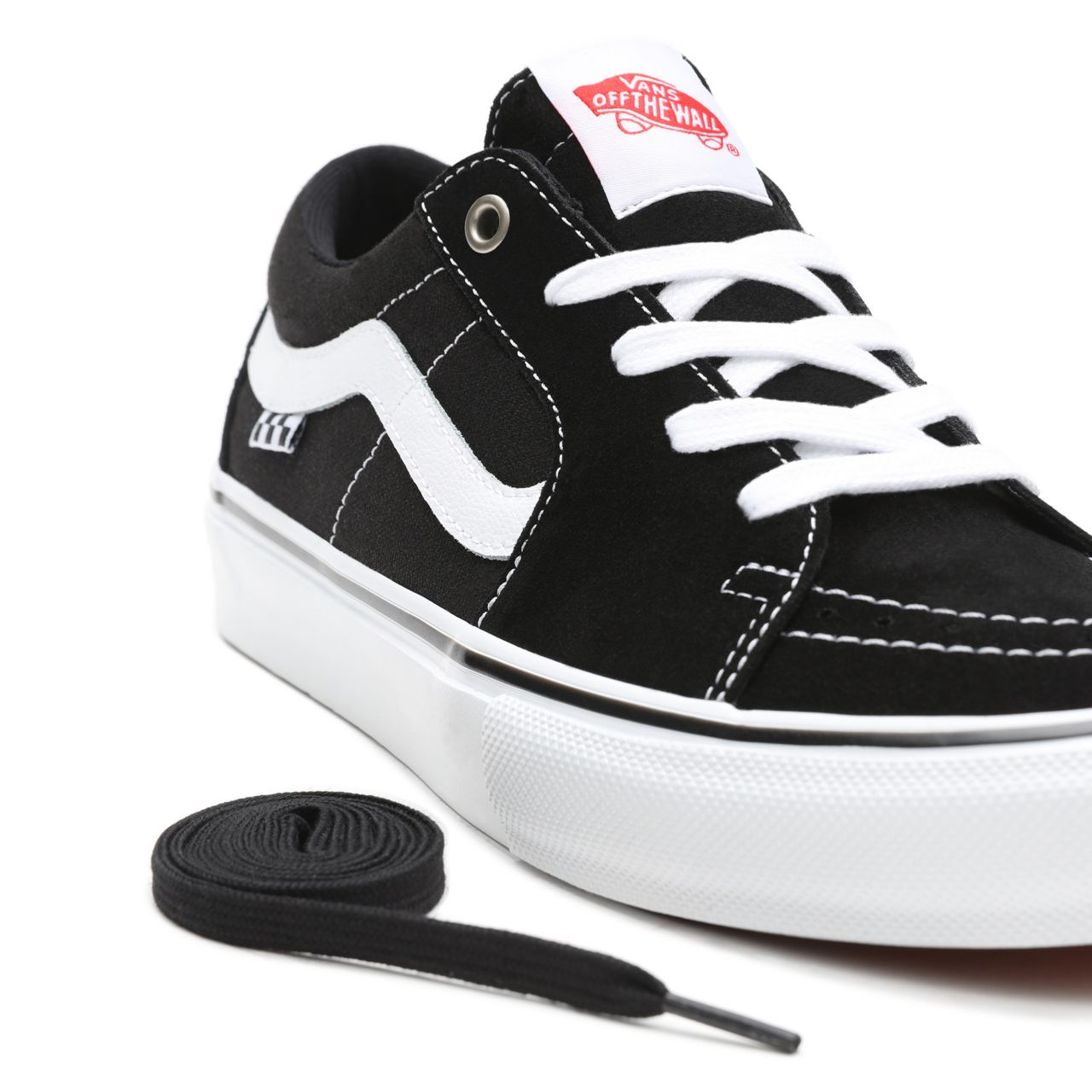 Vans Skate SK8-Low Black Classic Mens Womens - Black/White VN0A5FCFY28 Shoes