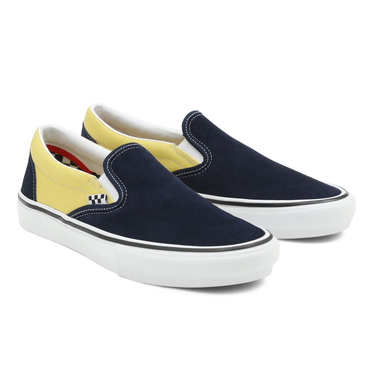 Vans Skate Slip-On Blue Classic Mens Womens - navy/gold VN0A5FCANGL Shoes