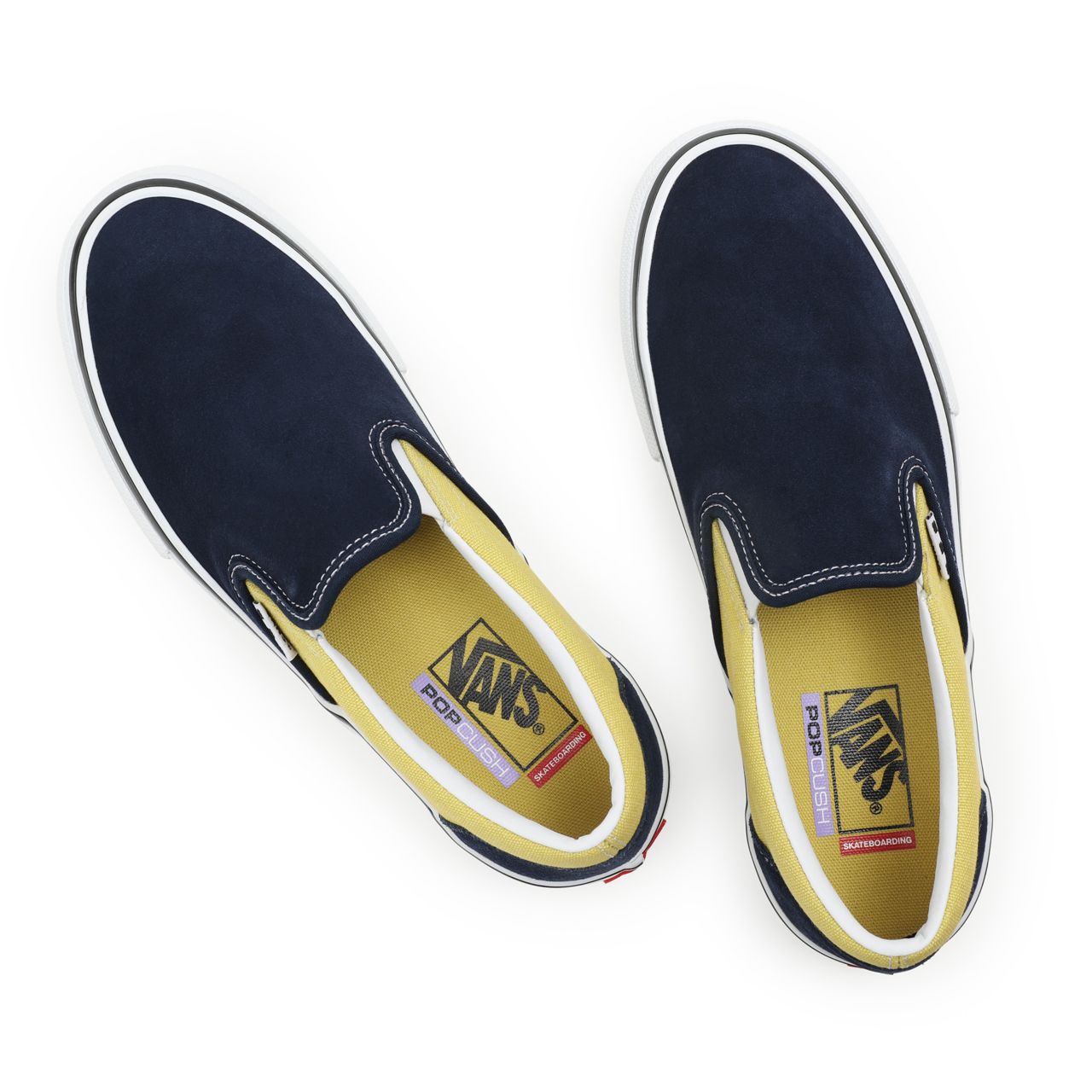 Vans Skate Slip-On Blue Classic Mens Womens - navy/gold VN0A5FCANGL Shoes