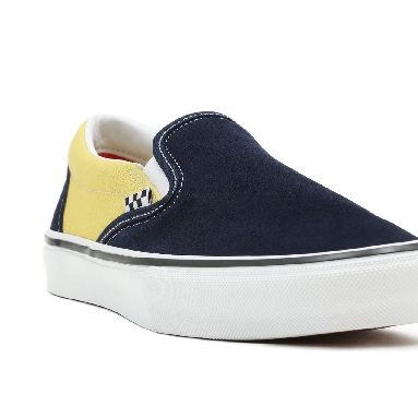 Vans Skate Slip-On Blue Classic Mens Womens - navy/gold VN0A5FCANGL Shoes