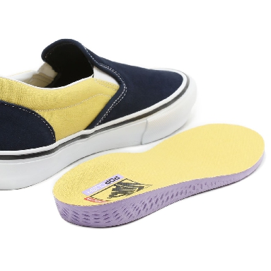 Vans Skate Slip-On Blue Classic Mens Womens - navy/gold VN0A5FCANGL Shoes