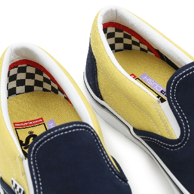 Vans Skate Slip-On Blue Classic Mens Womens - navy/gold VN0A5FCANGL Shoes