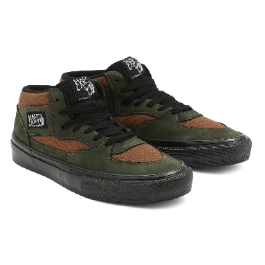 Vans Nubuck Skate Half Cab Green Classic Mens Womens - (Nubuck) Beef/Broccoli VN0A5FCD89J Shoes