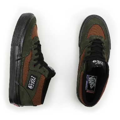 Vans Nubuck Skate Half Cab Green Classic Mens Womens - (Nubuck) Beef/Broccoli VN0A5FCD89J Shoes